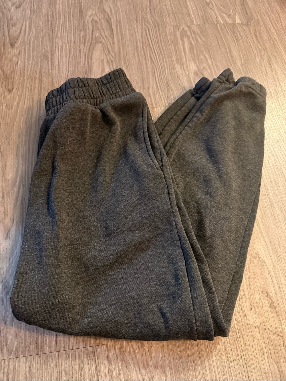 Charcoal Gray Fleece Sweatpants - Comfortable Everyday Bottoms